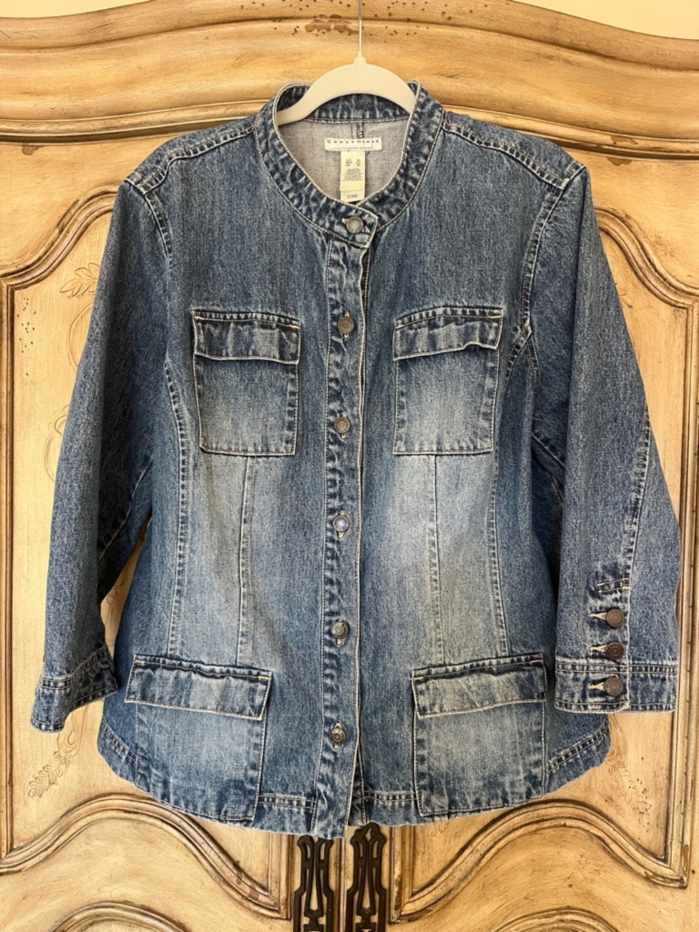 Crazy Horse Vintage Denim Jean Jacket XL 1974